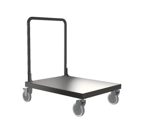 Cleanroom Stainless Steel Barrel Cart