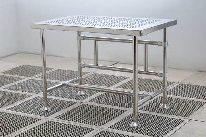Cleanroom Heavy Duty Table - Perforated - Benchmark Products